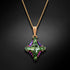 Pakabukas "Kristalo rombas II (Peridoto Scarabaeus žalia)" su Swarovski™ kristalais